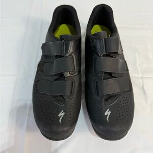 Specialized Black Cycling Shoes with Velcro Closure